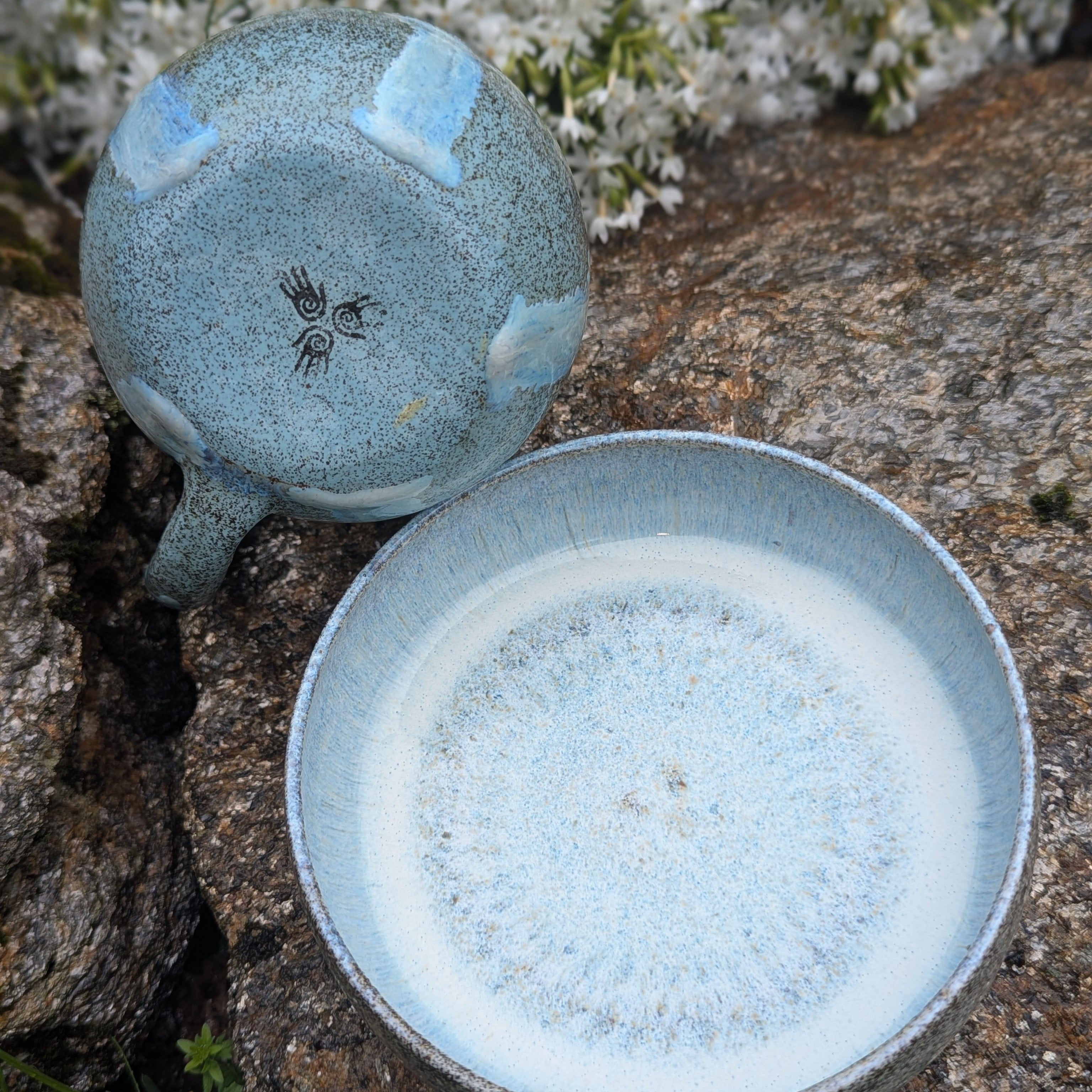 Ice Blue Mug/Bowl Set
