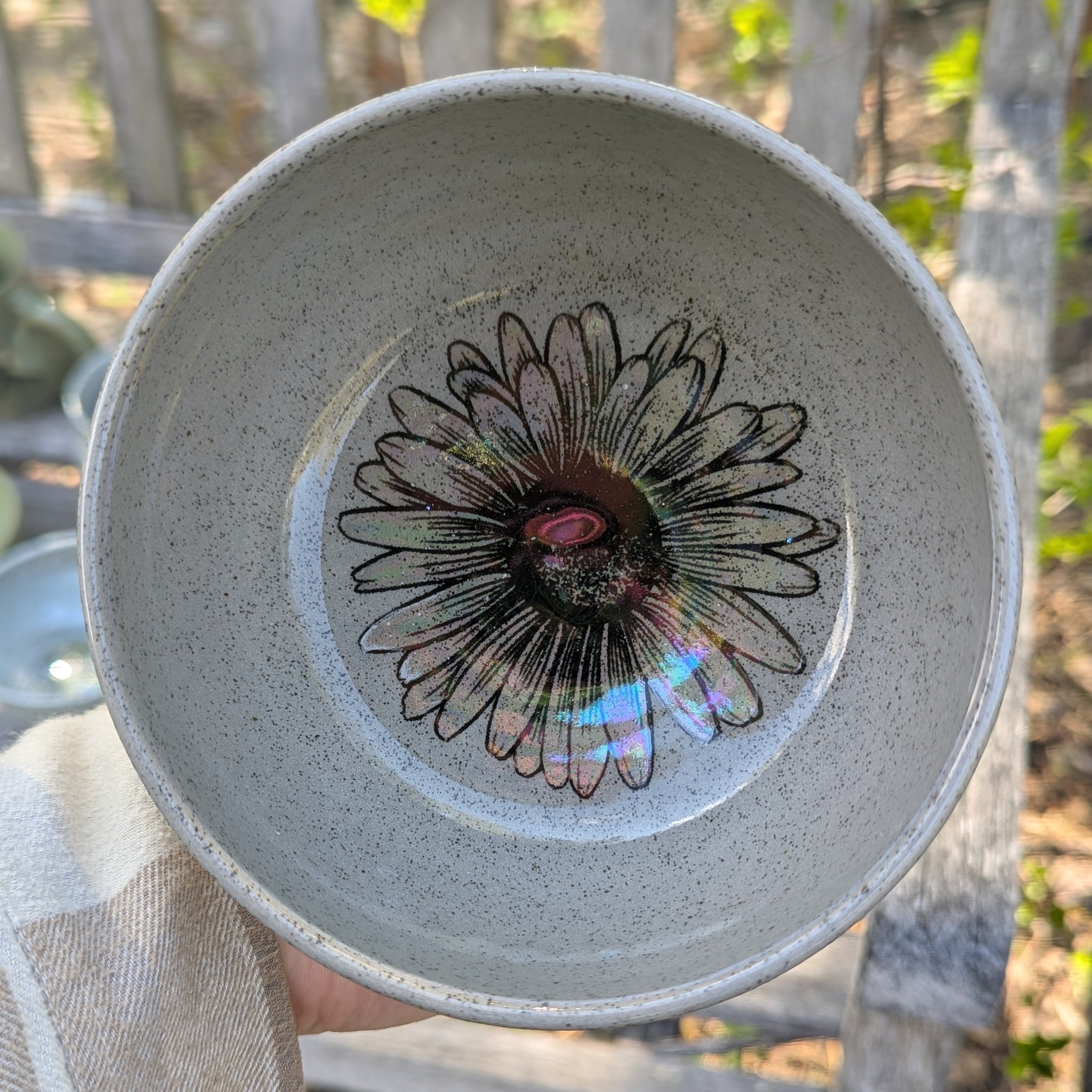 Grey Apple Blossom/Daisy Set
