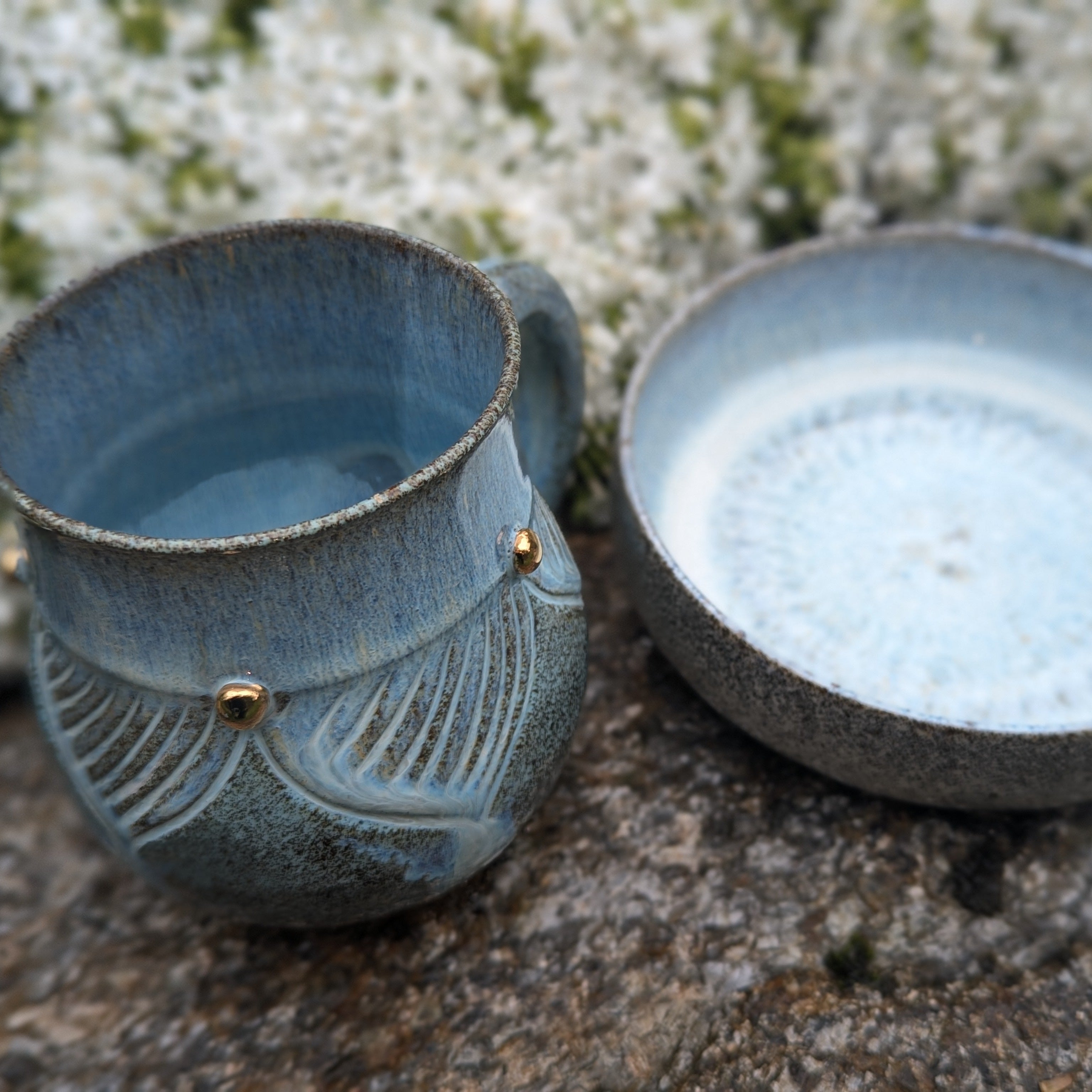 Ice Blue Mug/Bowl Set